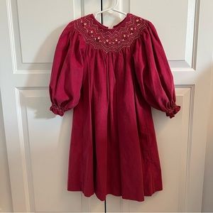 Smocked Corduroy Dress - Like New